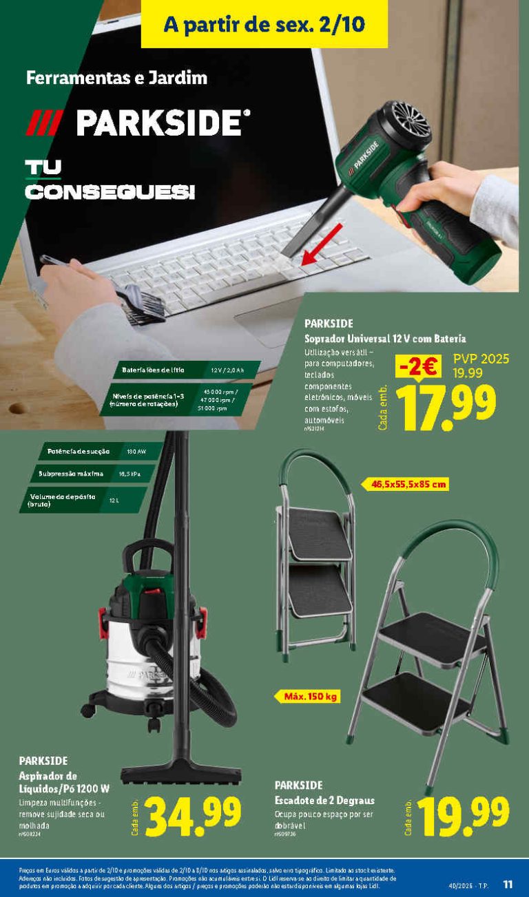 Lidl Destaques – Antevisão Bazar Promoções de 2 a 8 outubro