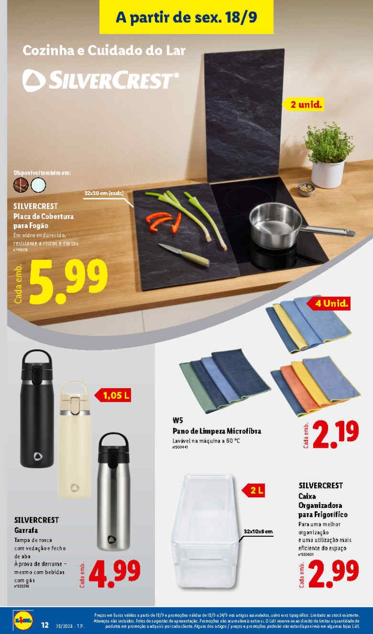 Folheto Lidl Cozinha – Antevisão Bazar Promoções 18 a 24 de setembro