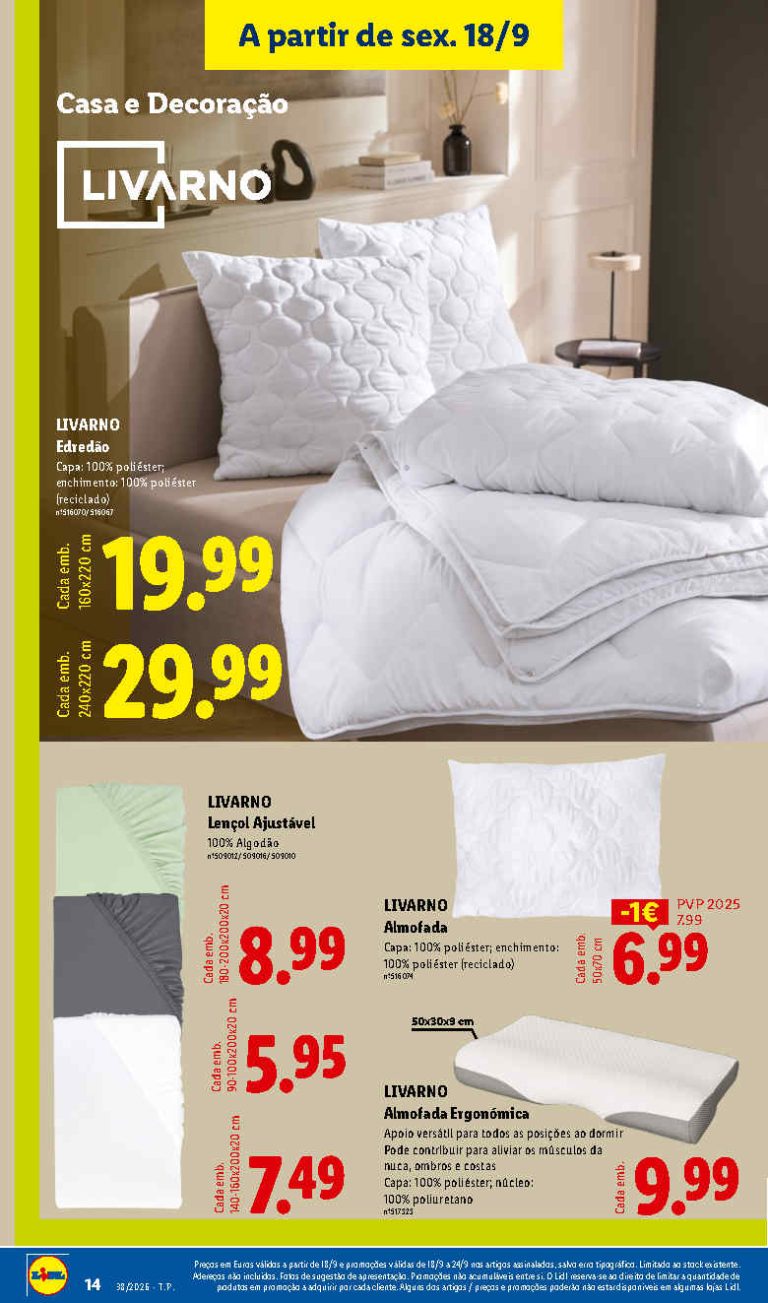 Lidl Destaques – Antevisão Bazar Promoções a partir 18 de setembro