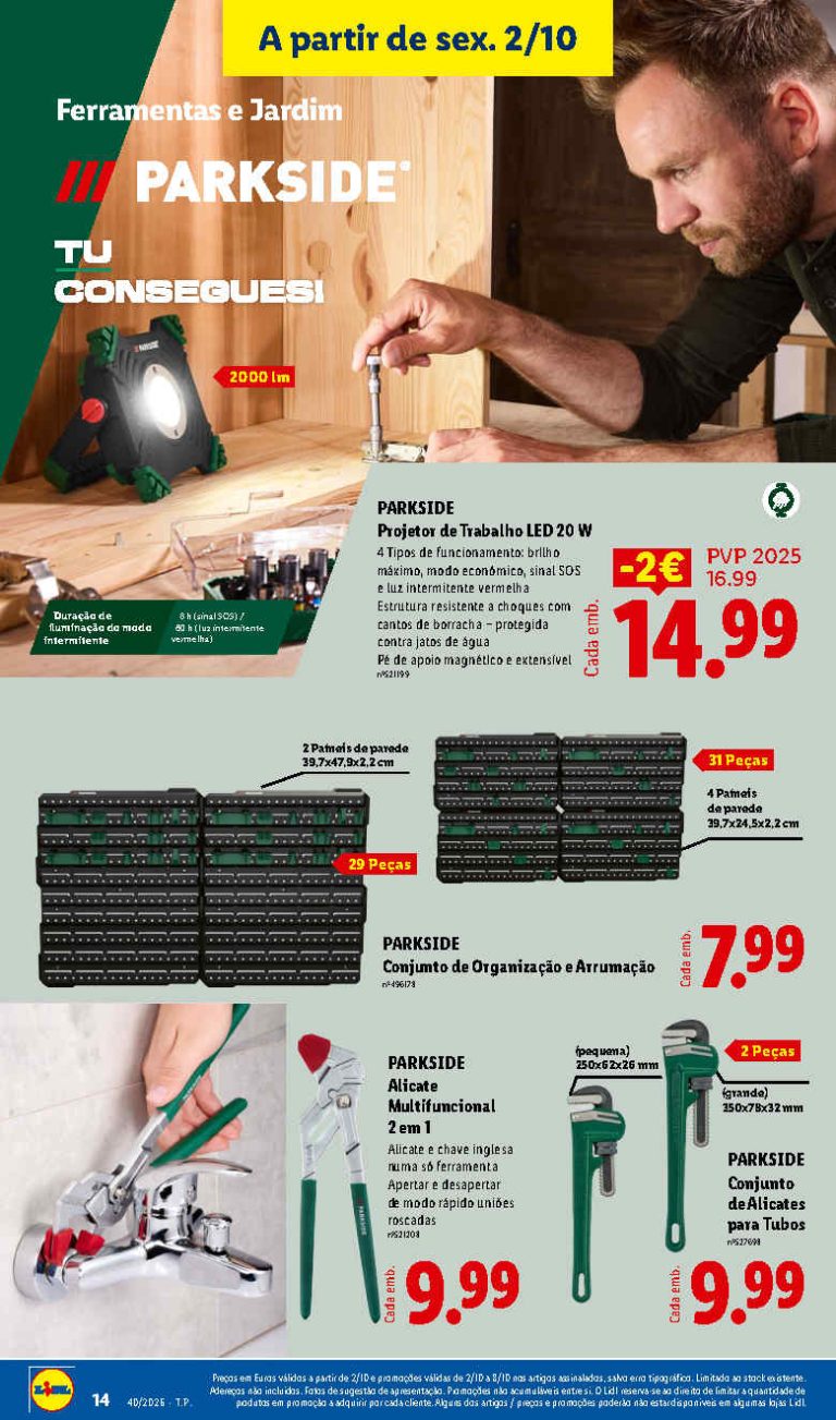 Lidl Destaques – Antevisão Promoções a partir 2 de outubro