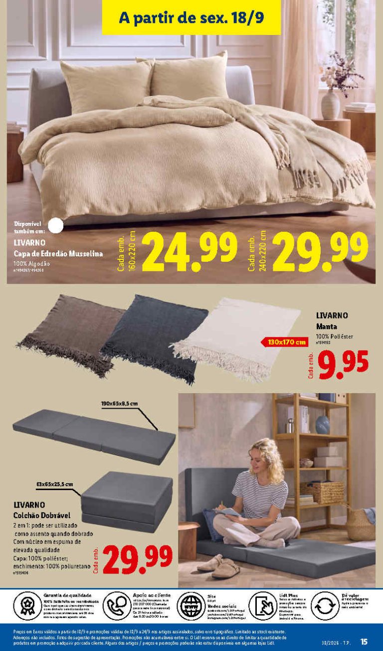 Lidl Destaques – Antevisão Bazar Promoções de 18 a 24 setembro