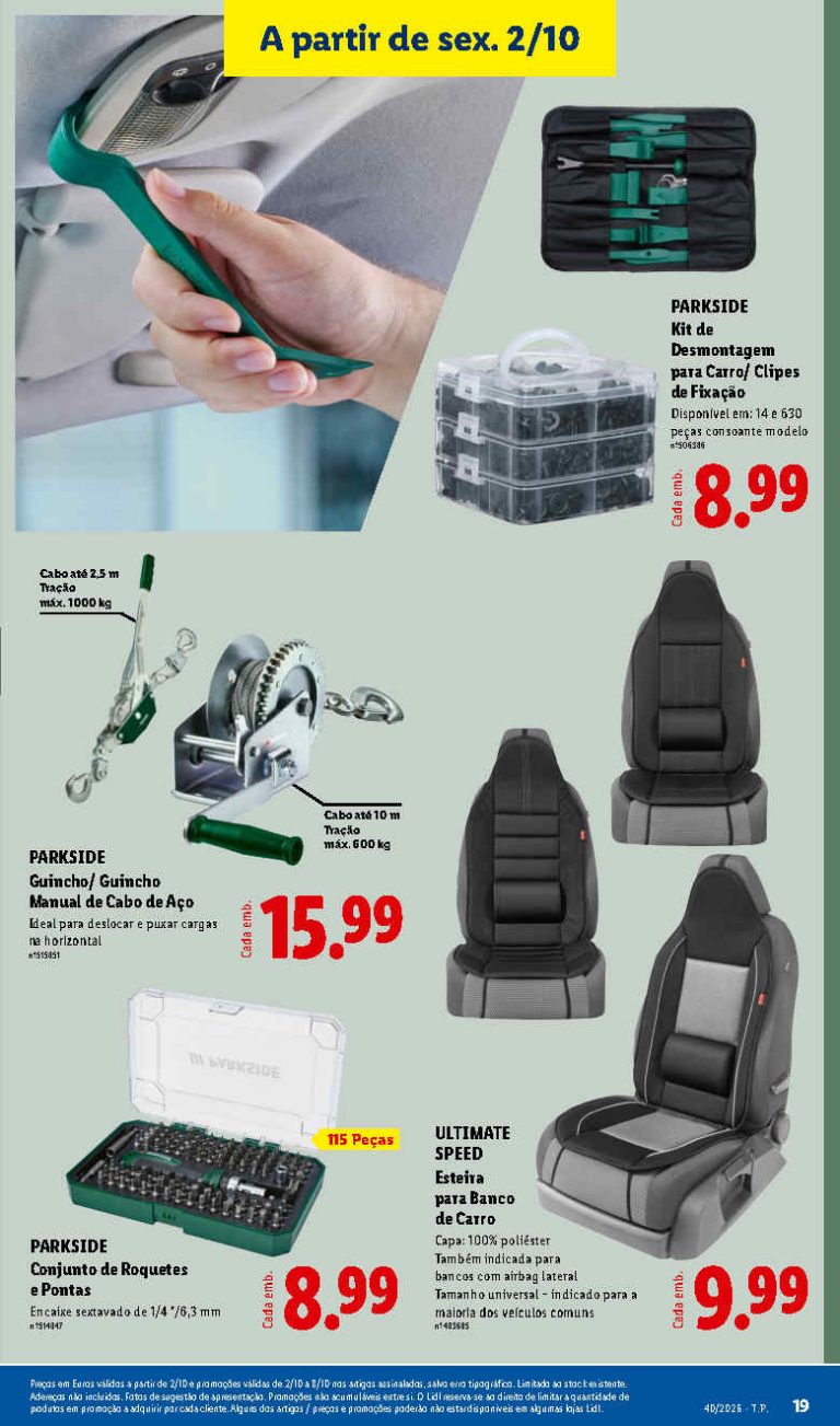 Folheto Lidl Bazar Auto – Antevisão Promoções 2 a 8 de outubro