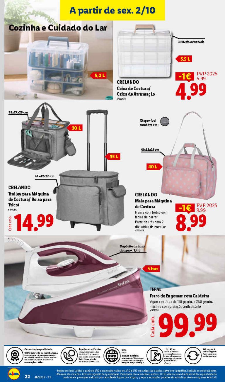 Folheto Lidl Bazar – Antevisão Promoções a partir 2 de outubro
