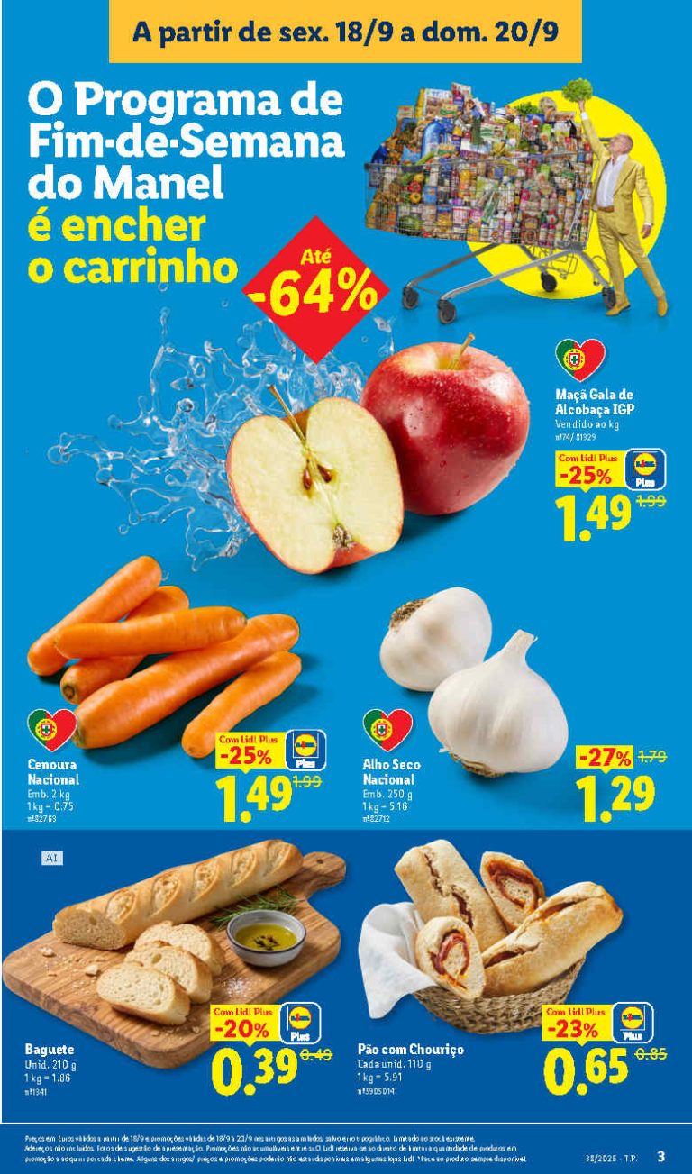 Folheto Lidl Frescos – Antevisão Promoções 18 a 20 de setembro