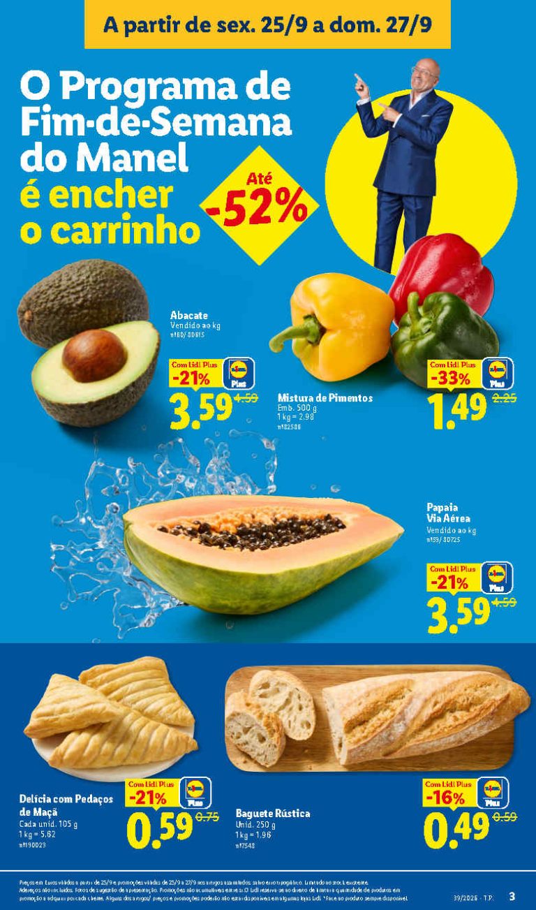 Folheto Lidl Frescos – Antevisão Promoções 25 a 27 de setembro