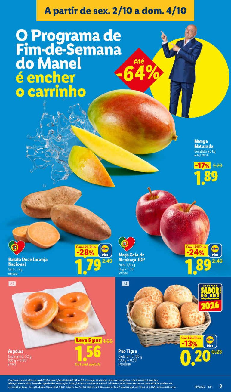 Folheto Lidl Frescos – Antevisão Promoções de 2 a 4 outubro
