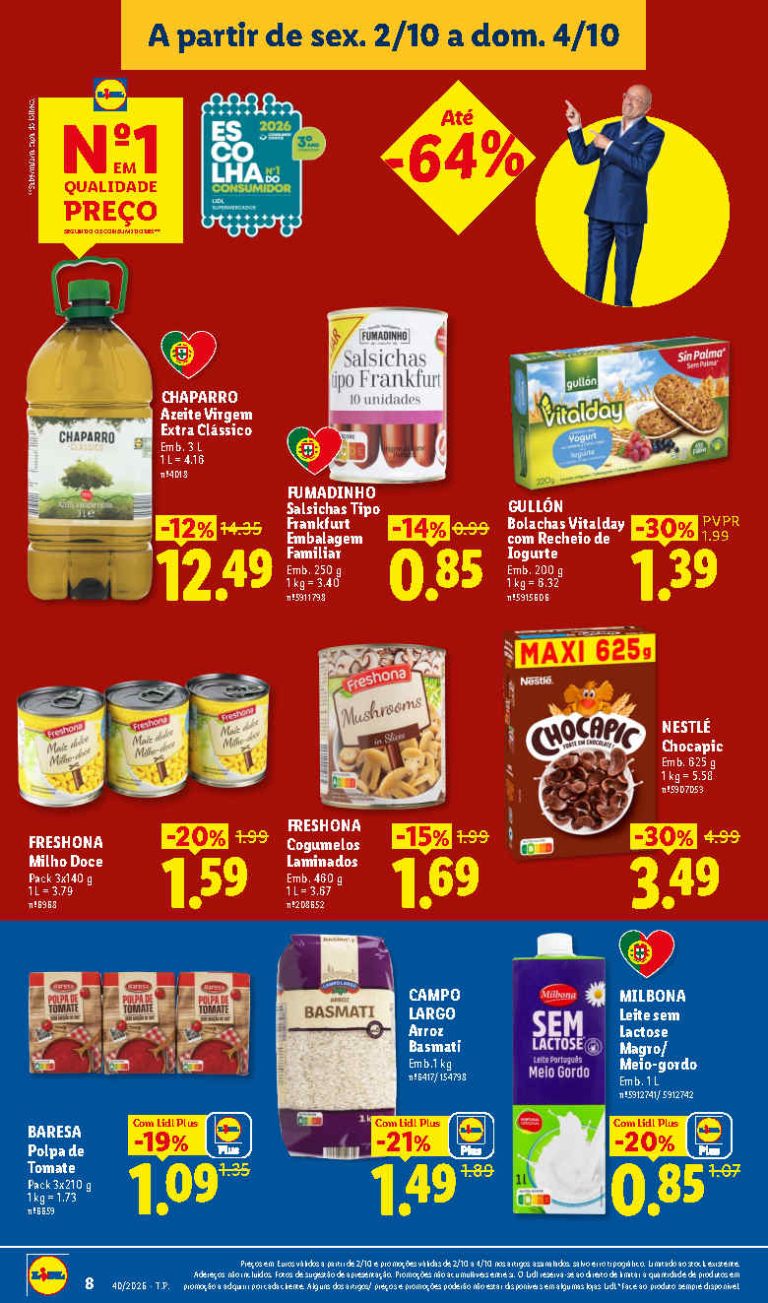Folheto Lidl Mercearia – Antevisão Promoções de 2 a 4 outubro