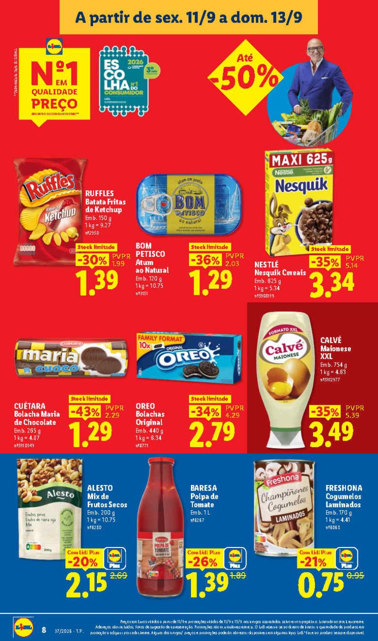 Folheto Lidl Mercearia – Antevisão Promoções 11 a 13 de setembro