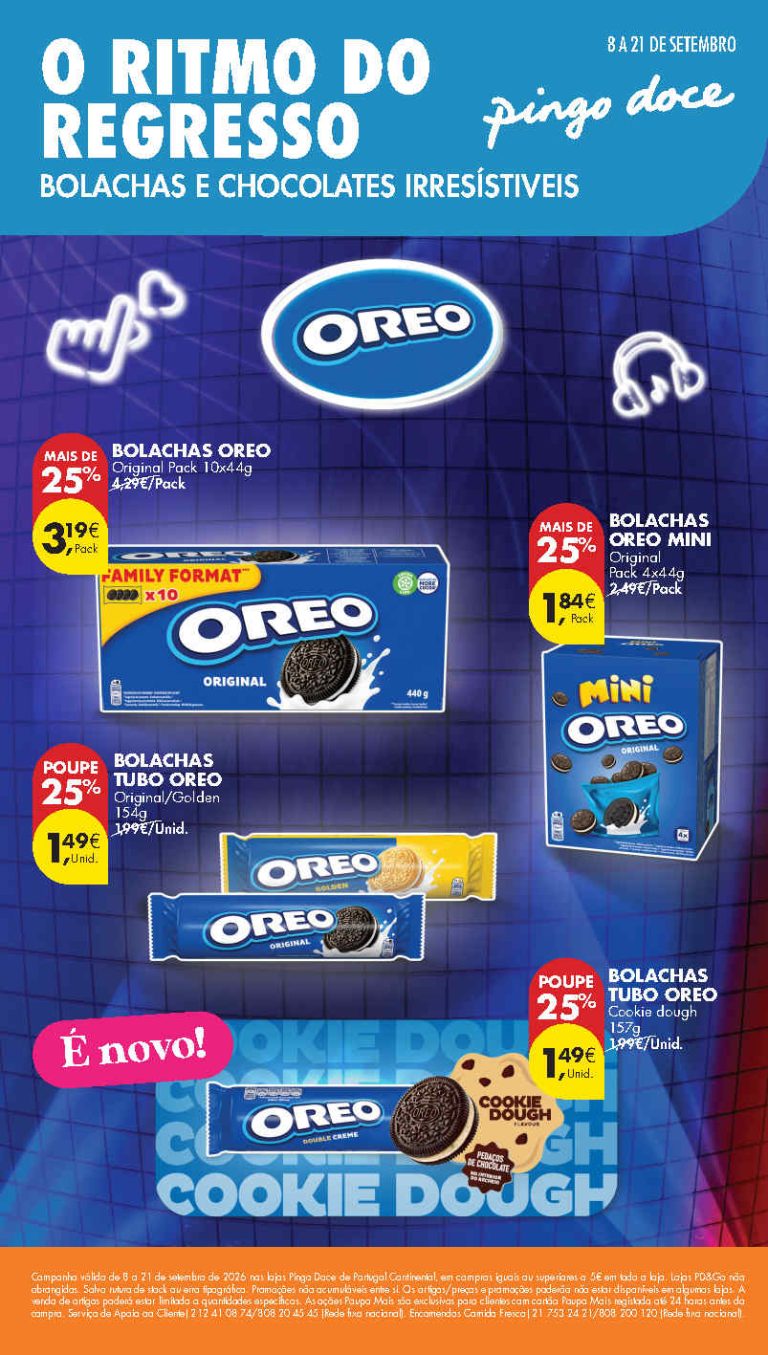 Folheto Pingo Doce – Antevisão Promoções Doces 8 a 21 de setembro