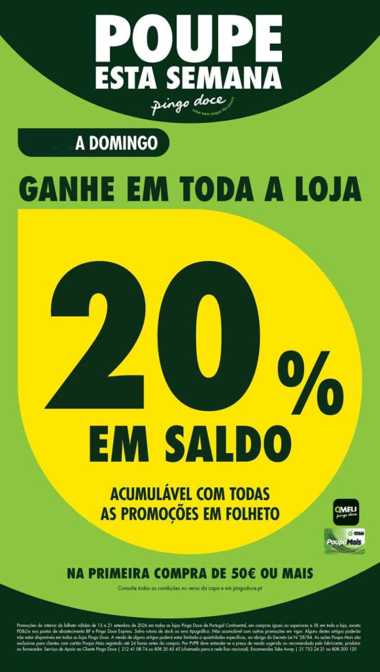 Antevisão Folheto Pingo Doce – Esta Semana Promoções de 16 a 21 setembro