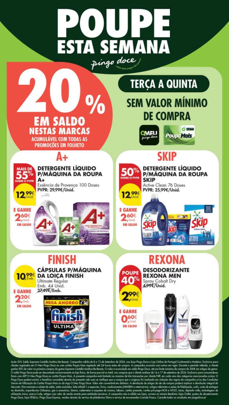 Folheto Pingo Doce Lojas Pequenas – Antevisão Promoções 8 a 14 de setembro