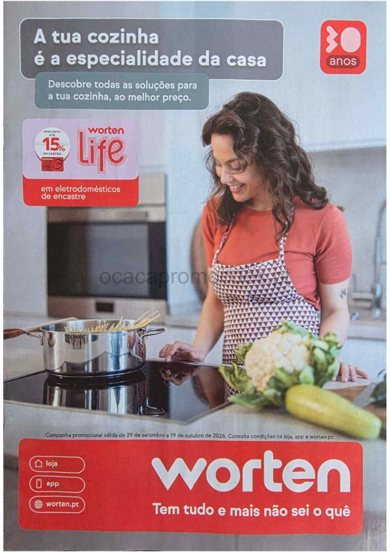 Folheto Worten Cozinha – Antevisão Promoções 30 setembro a 19 outubro