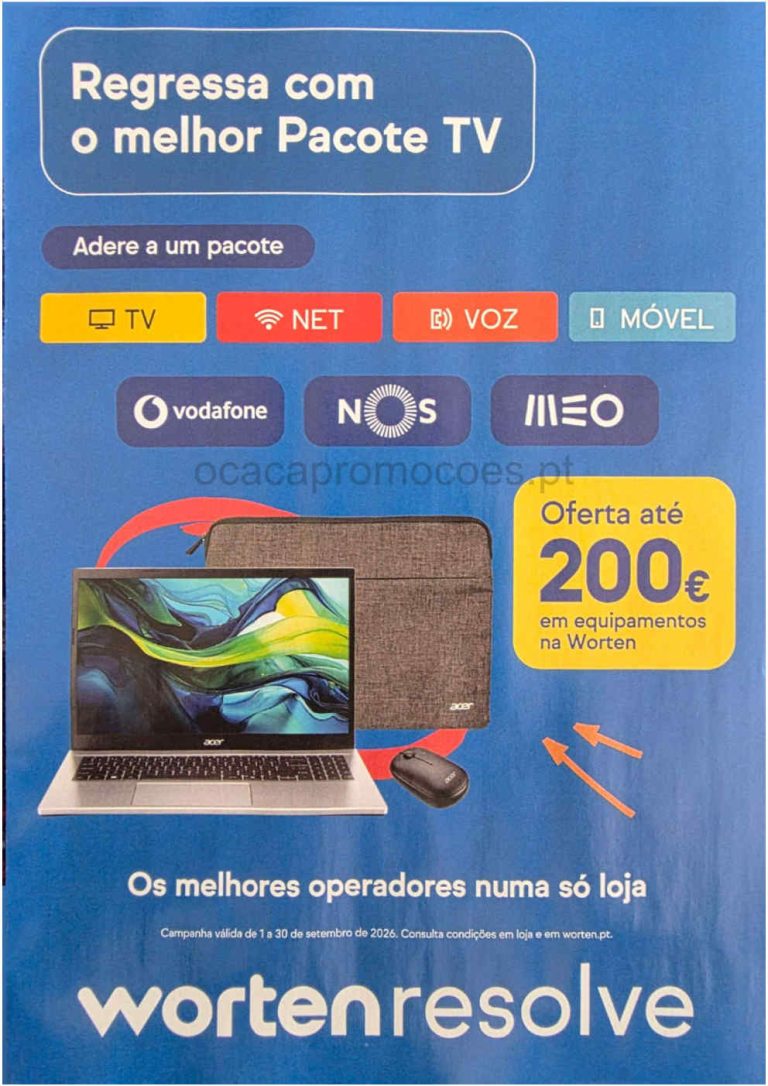 Folheto Worten Mobile – Antevisão Promoções 8 a 30 de setembro