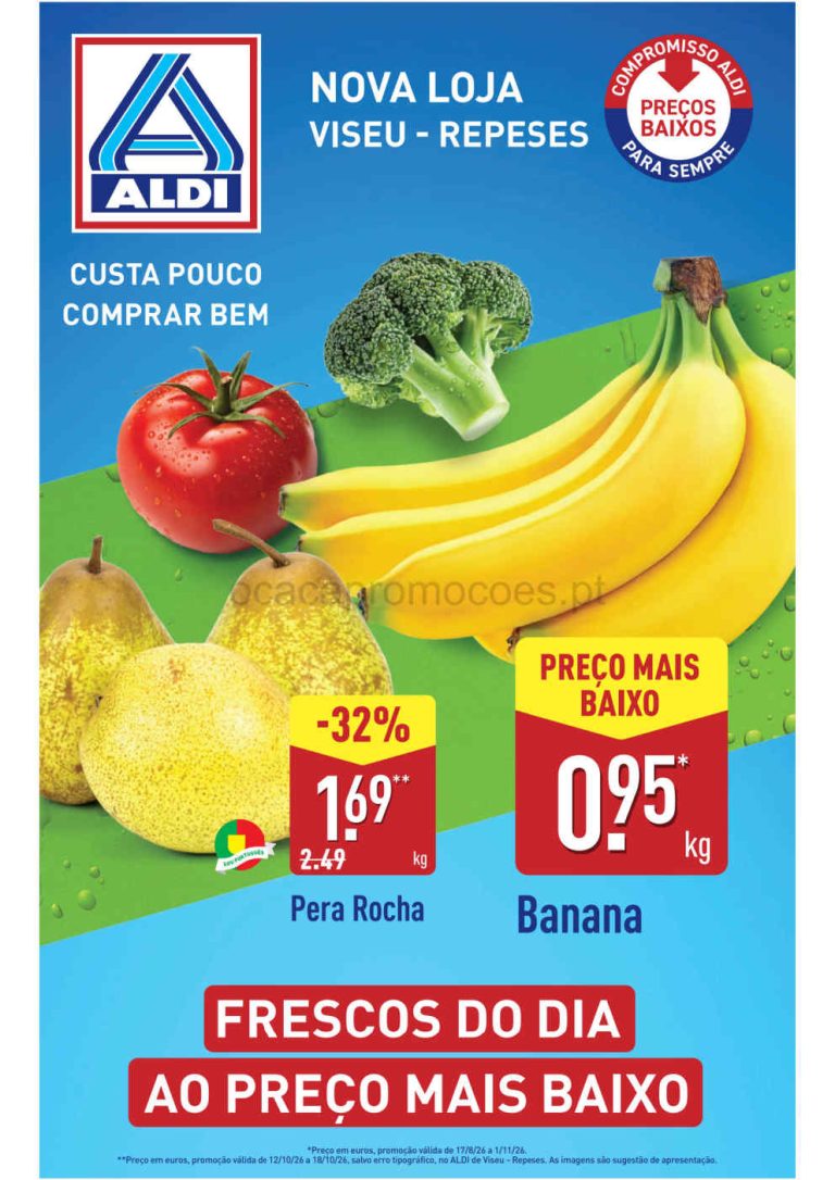 Folheto Aldi Aberturas – Antevisão Promoções Viseu de 12 a 18 outubro