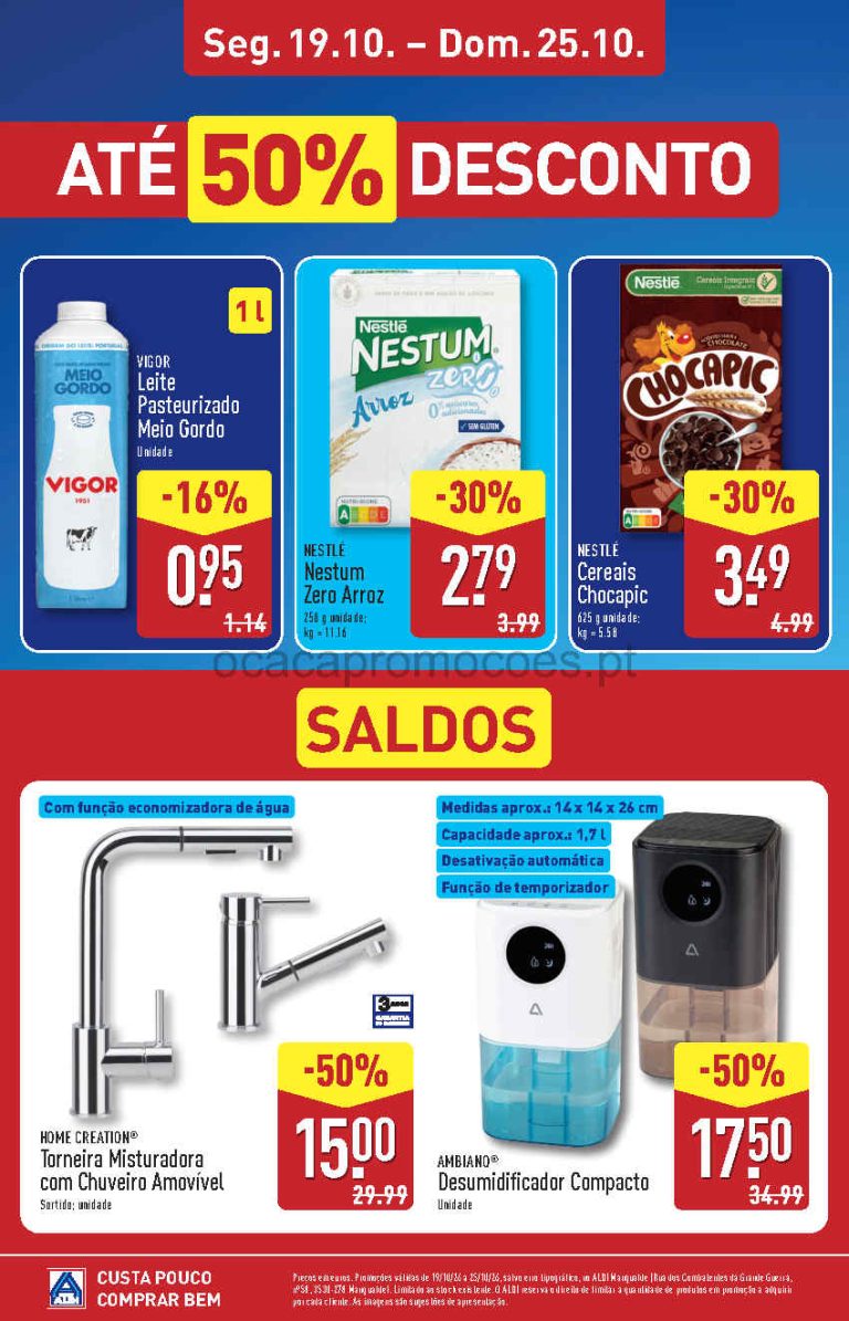 Folheto Aldi Aberturas – Antevisão Promoções de 19 a 25 outubro
