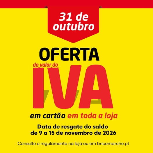 Antevisão Bricomarché – Oferta do Iva Toda a loja Só 31 de outubro