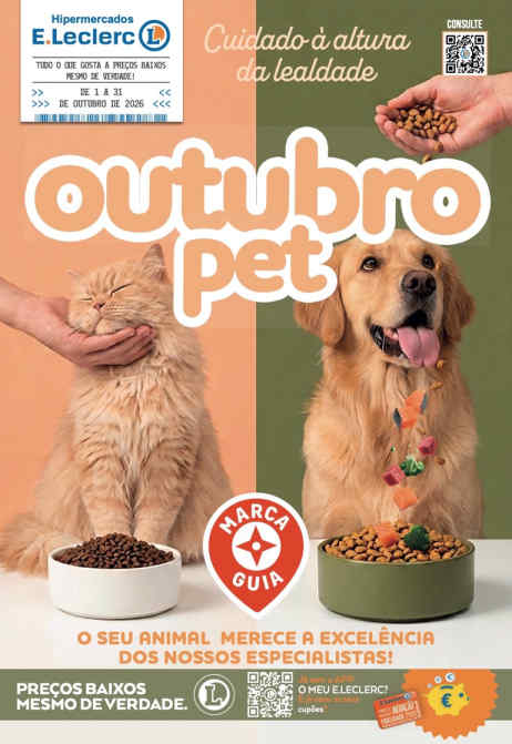 Folheto E Leclerc Pets – Antevisão Promoções 1 a 31 de outubro