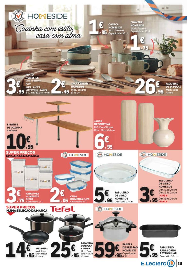 Folheto E Leclerc Bazar – Antevisão Promoções 22 a 28 de outubro