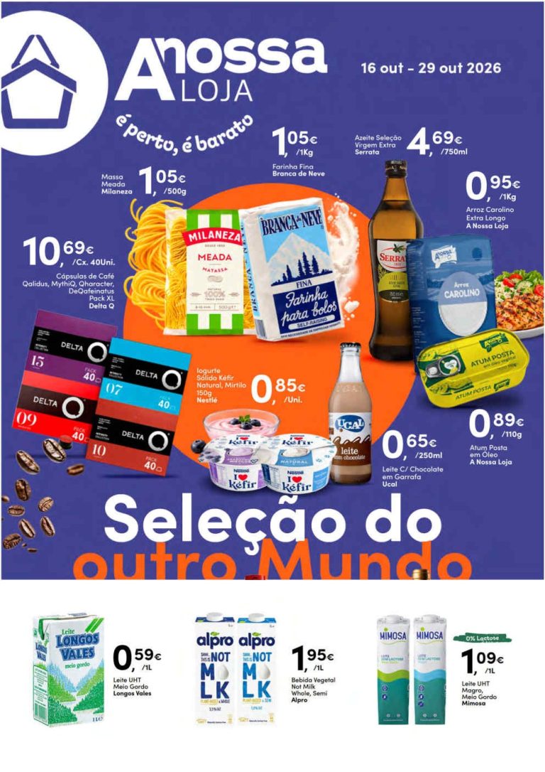 Folheto A Nossa Loja – Antevisão Promoções 16 a 29 de outubro