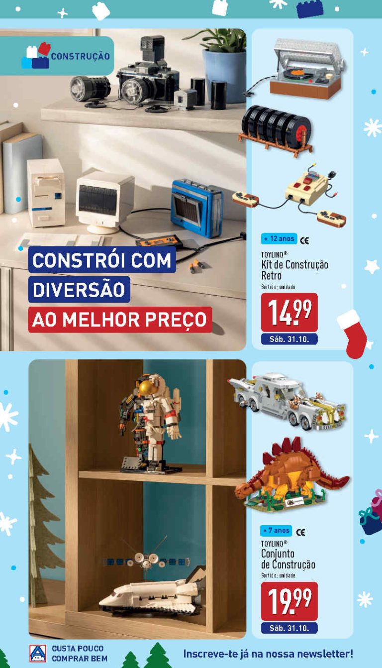 Folheto Aldi Brinquedos Natal – Antevisão Promoções 31 outubro a 1 novembro