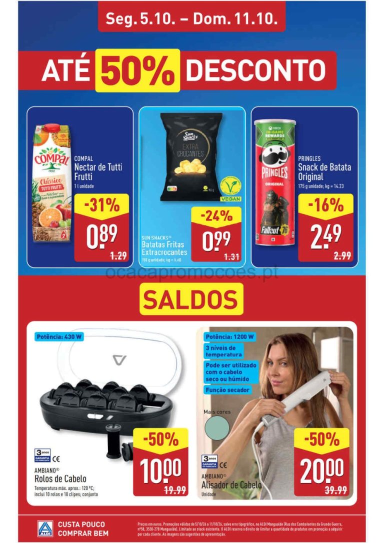 Folheto Aldi Aberturas – Antevisão Promoções de 5 a 11 outubro