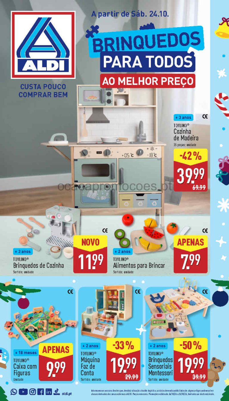 Folheto Aldi Brinquedos Natal – Antevisão Promoções a partir 24 de outubro