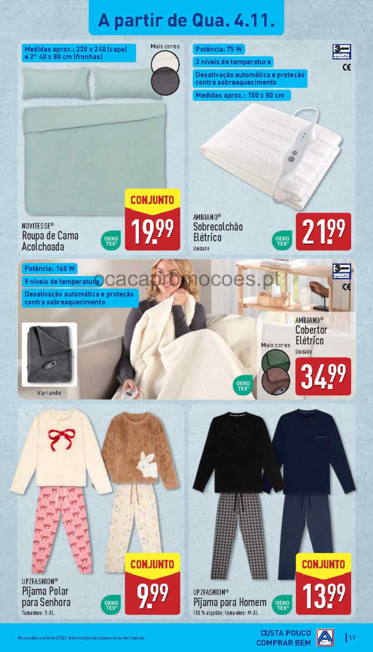 Aldi Destaques – Antevisão Bazar Promoções de 4 a 8 novembro