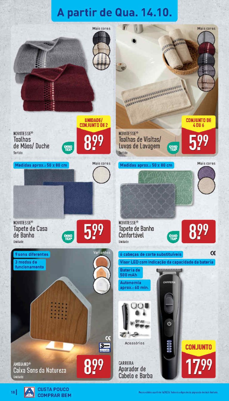 Folheto Aldi Achados Bazar – Antevisão Promoções 14 a 18 de outubro