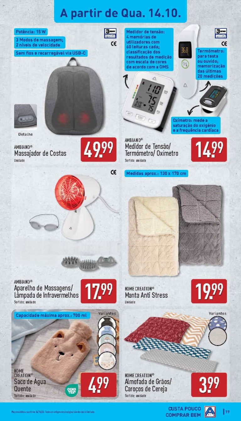 Folheto Aldi Bazar Oportunidades – Antevisão Promoções 14 a 18 de outubro