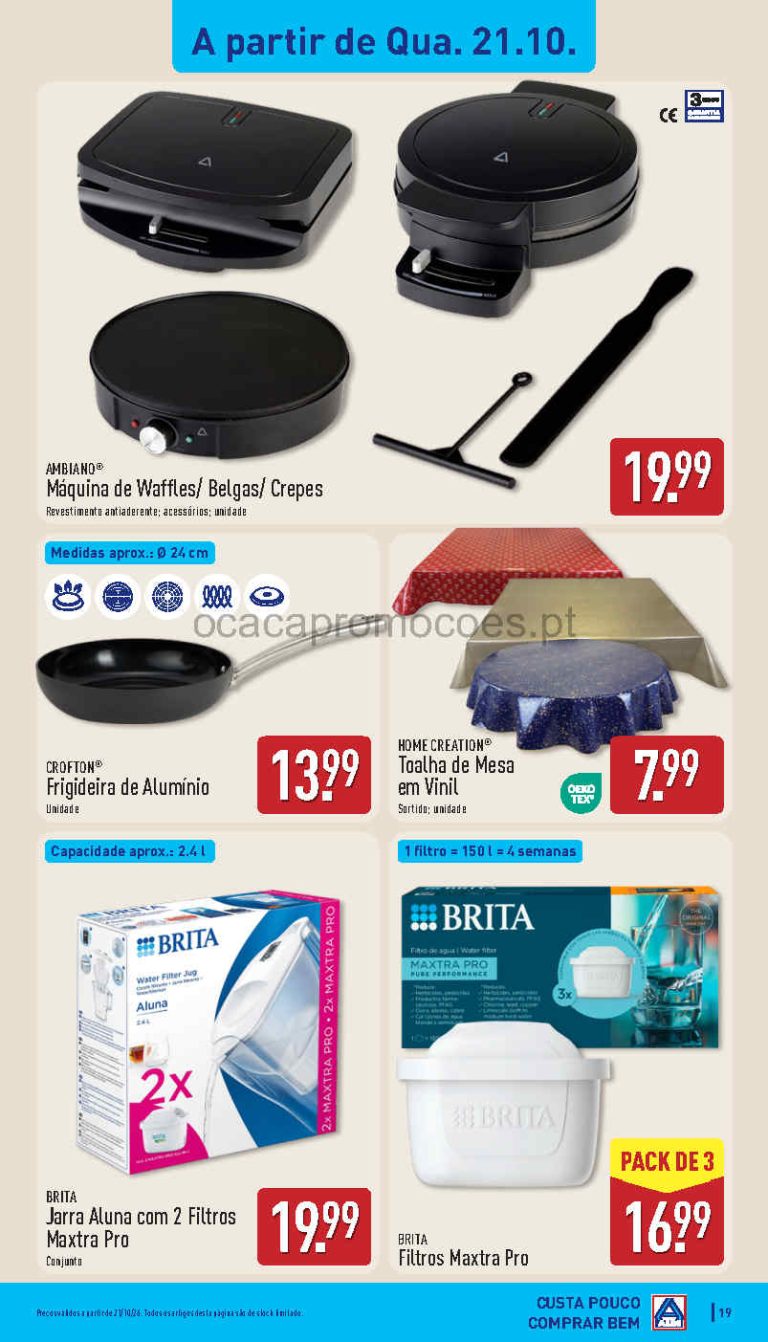 Aldi Destaques – Antevisão Bazar Promoções 21 a 25 de outubro