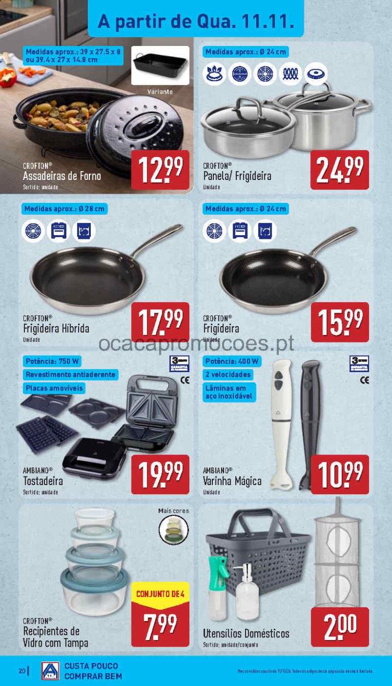 Folheto Aldi Bazar – Antevisão Promoções 11 a 15 de novembro