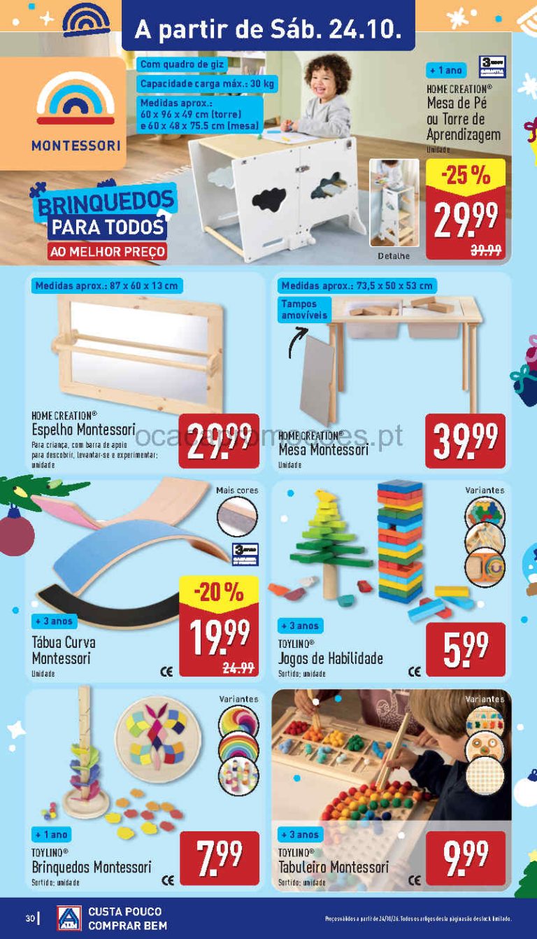 Folheto Aldi Especial Brinquedos – Antevisão Promoções  Natal 24 a 25 de outubro