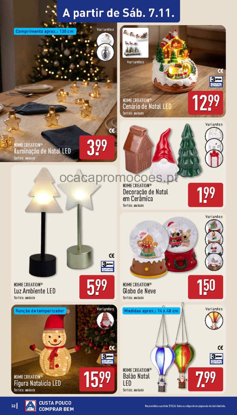 Folheto Aldi Bazar – Antevisão Promoções 7 a 8 de novembro