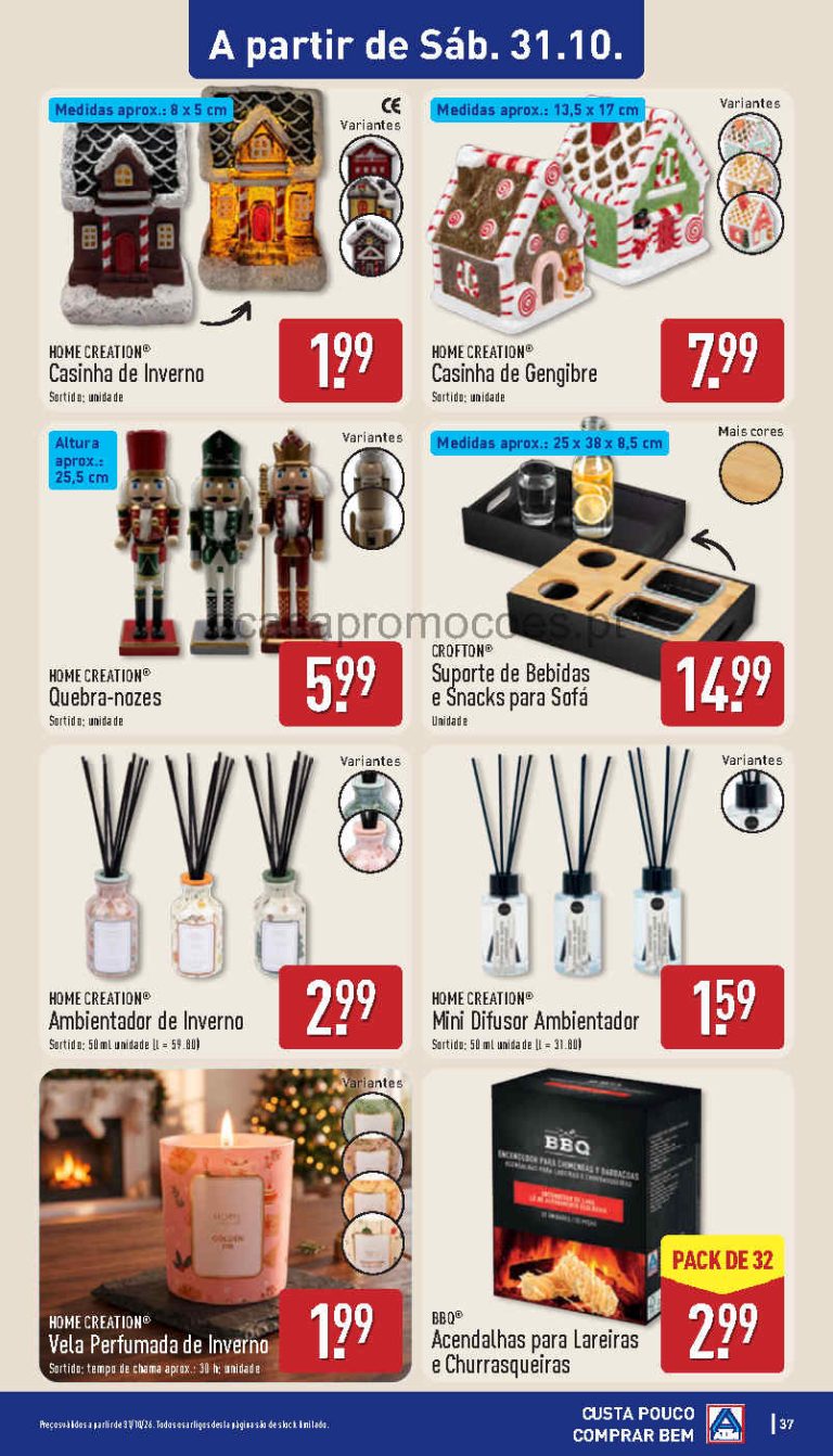 Aldi Destaques – Antevisão Bazar Promoções de 31 outubro a 1 novembro