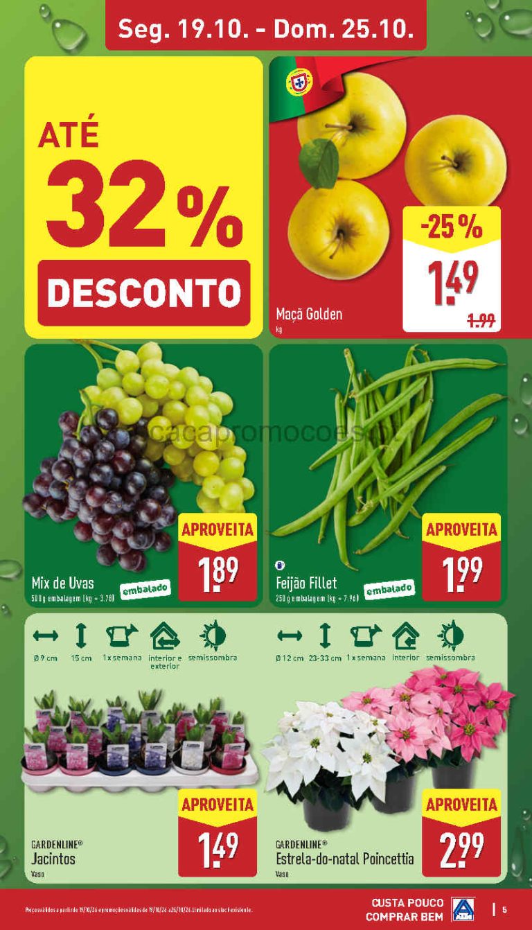 Folheto Aldi Frescos – Antevisão Promoções 19 a 25 de outubro
