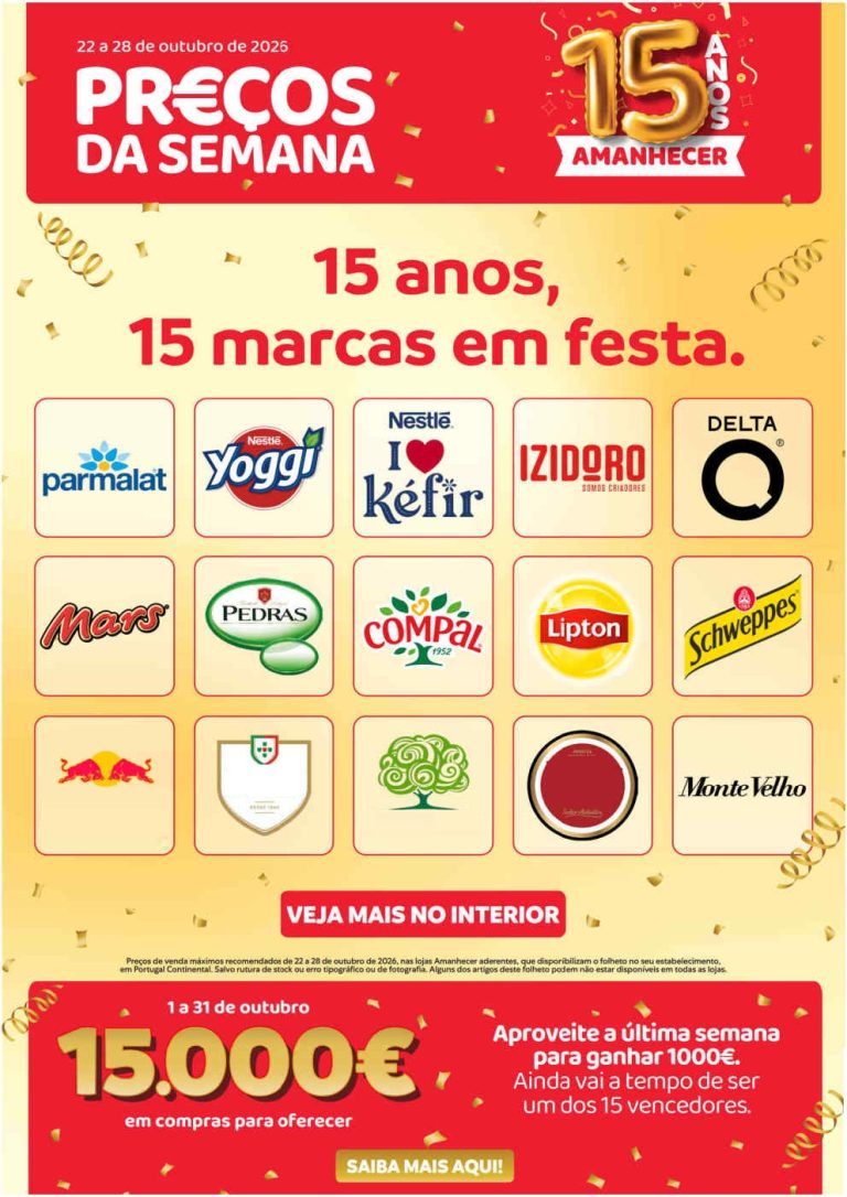 Folheto Amanhecer – Antevisão Promoções 22 a 28 de outubro