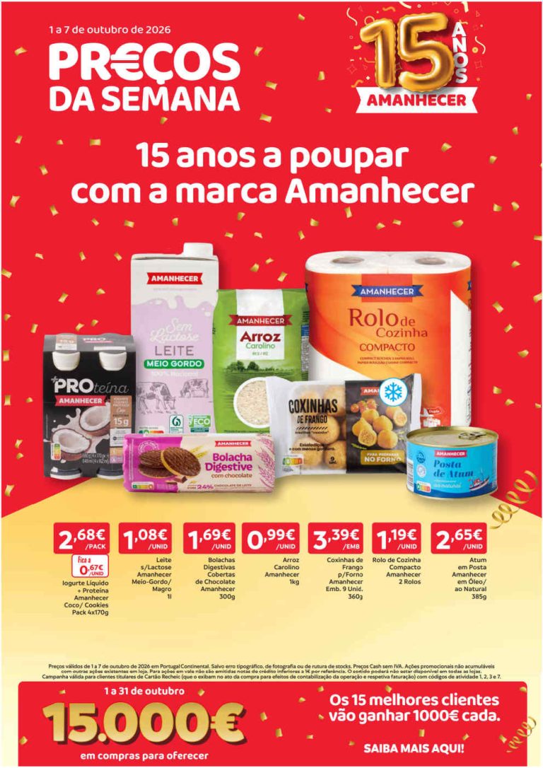 Folheto Amanhecer – Antevisão Promoções 1 a 7 de outubro