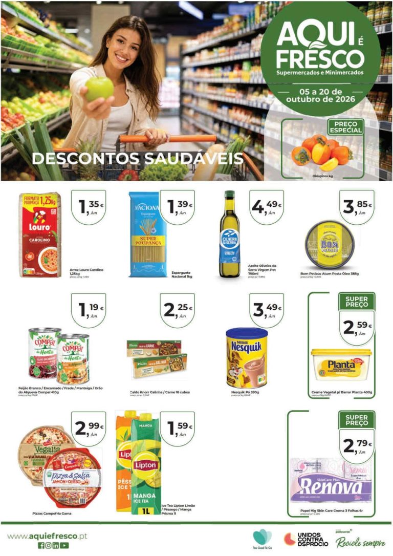 Folheto Aqui É Fresco – Antevisão Promoções 5 a 20 de outubro