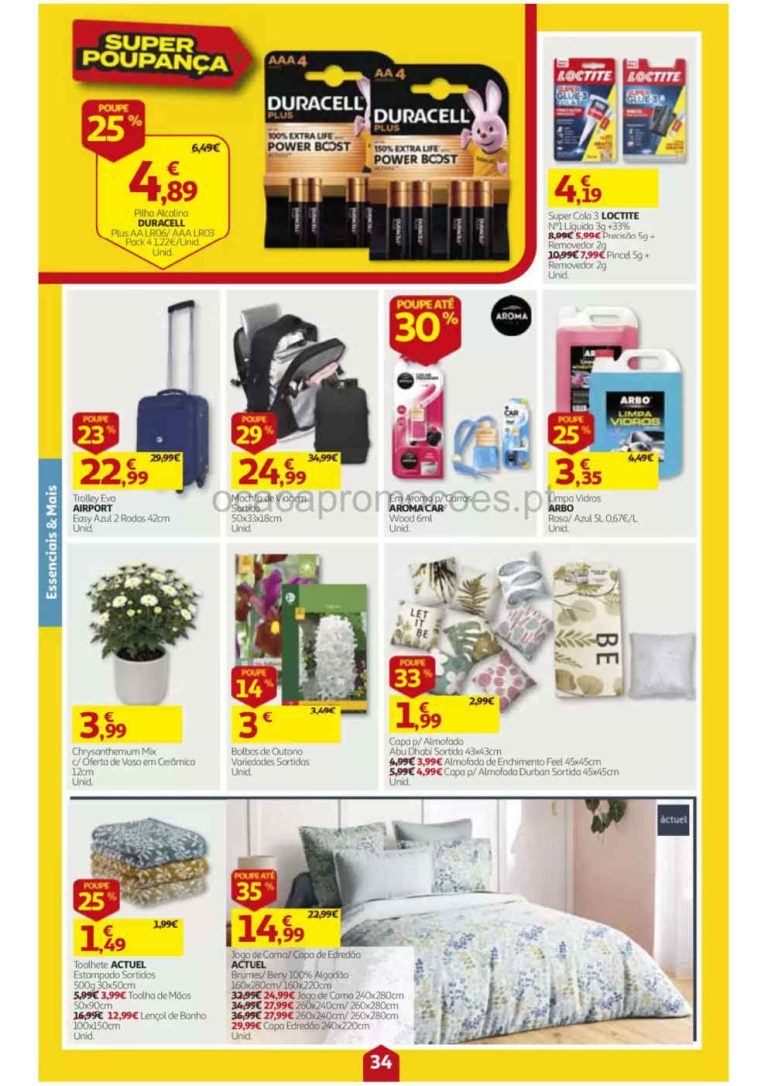 Auchan Destaques Bazar – Antevisão Promoções 15 a 21 de outubro