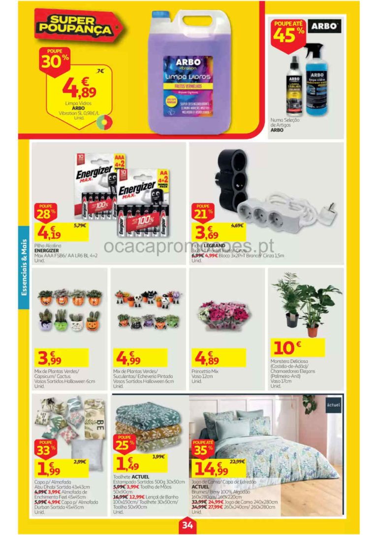 Auchan Destaques Bazar – Antevisão Promoções 22 a 28 de outubro