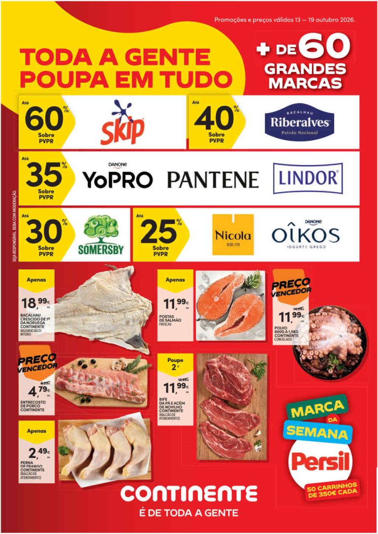 Folheto Continente Bom Dia – Antevisão Promoções 13 a 19 de outubro