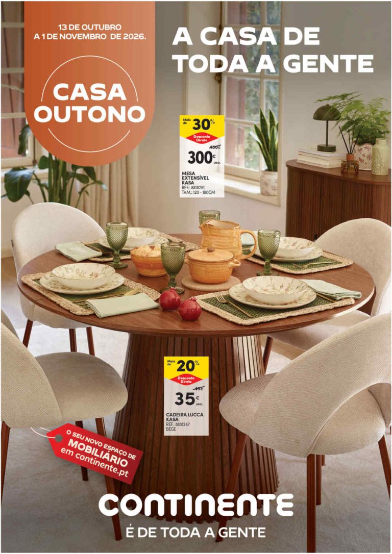 Folheto Continente Bazar Açores – Antevisão Promoções 14 outubro a 1 novembro
