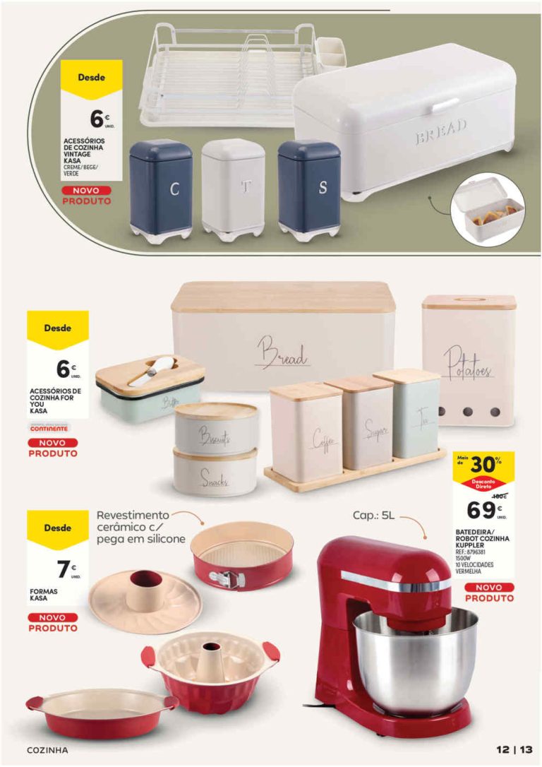 Folheto Continente Cozinha Bazar – Antevisão Promoções até 1 de novembro