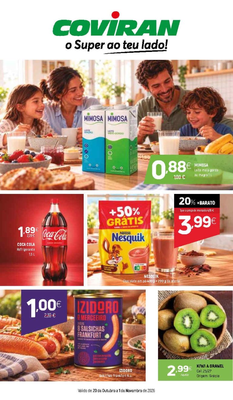 Folheto Coviran – Antevisão Promoções 20 outubro a 1 novembro