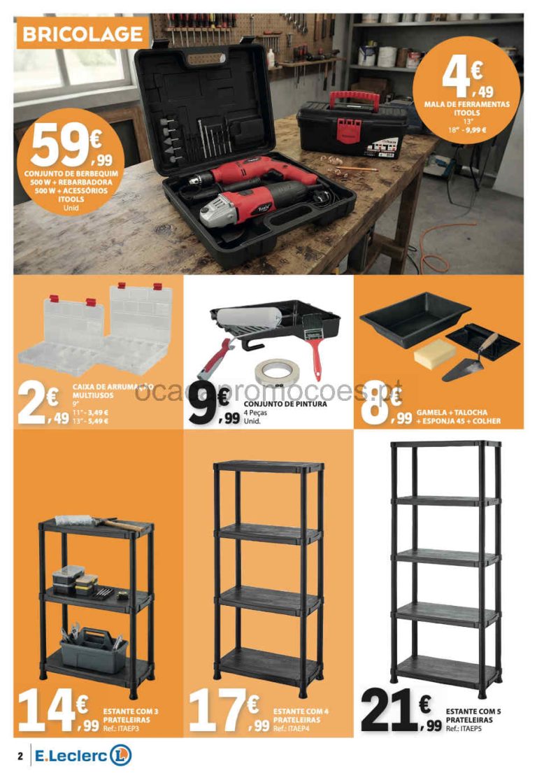Folheto E Leclerc Ferramentas Bazar – Antevisão Promoções até 21 de outubro