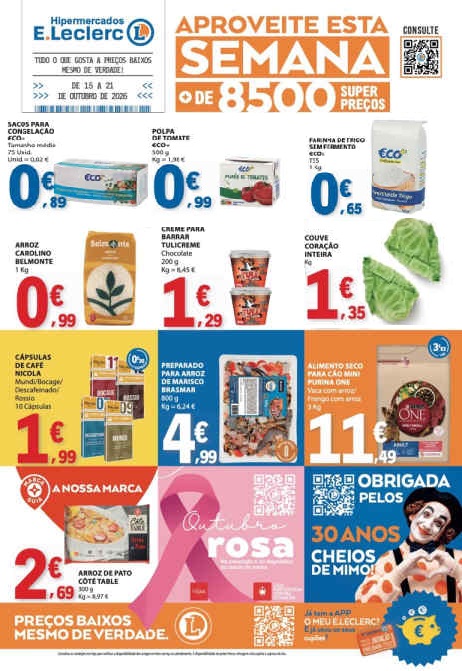 Folheto E Leclerc – Antevisão Promoções 15 a 21 de outubro