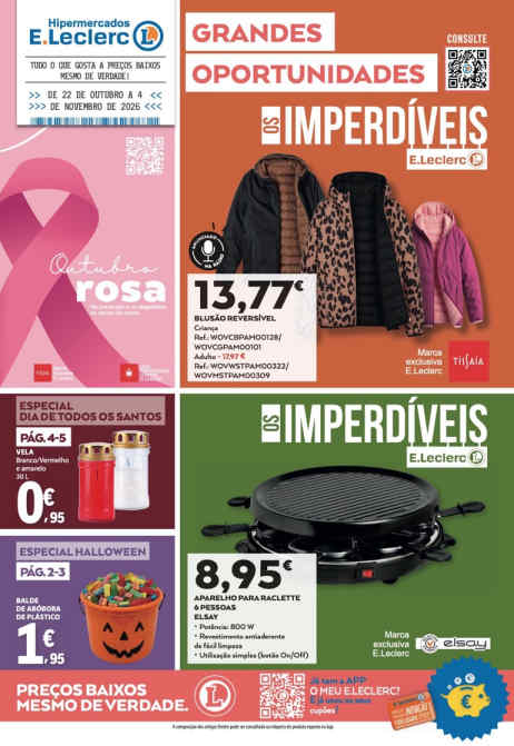 Folheto E Leclerc Bazar – Antevisão Promoções 22 outubro a 4 novembro