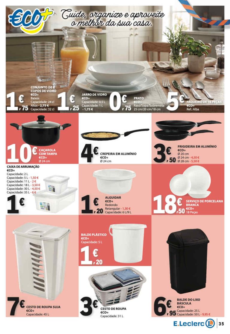 Folheto E Leclerc Bazar – Antevisão Promoções 29 outubro a 4 novembro