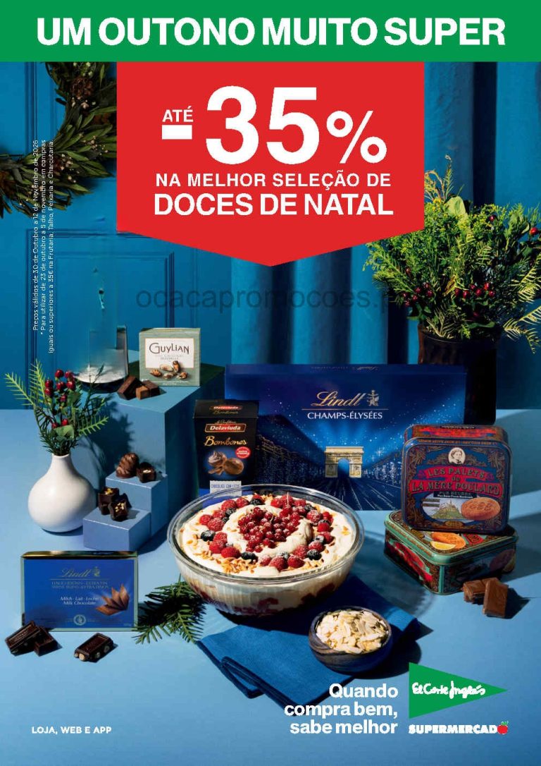 Folheto Supermercados El Corte Inglés – Antevisão Promoções 30 outubro a 12 novembro