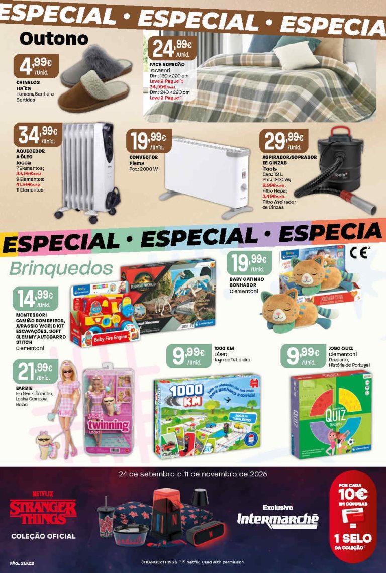 Folheto Intermarché Bazar Contact – Antevisão Promoções de 29 outubro a 4 novembro